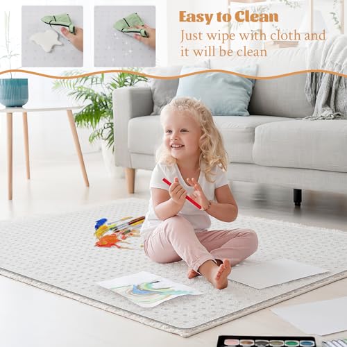 KMAT Office Chair Mat for Carpet, Computer Desk Mat,Clear Desk Chair Mat for Home Office Rolling Chair,Heavy Duty Floor Protector-Easy to Clean,Anti-Slip-36 x48 Rectangle - size: 36"x48", style: Studded Version for Carpet