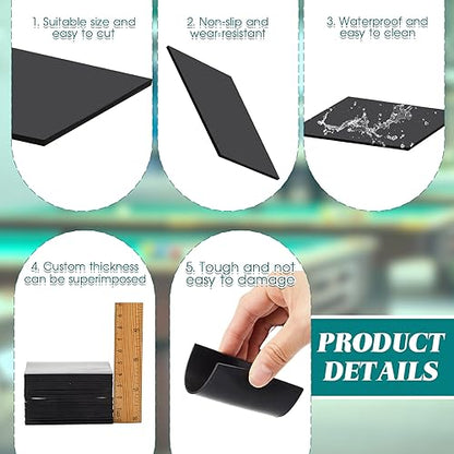 Haull 50 Pcs Billiard Pool Table Leg Shims 3" Diameter Rubber Pool Table Leveler kit Shims Foot Pads(Square,0.06 Inch Thick) - color: Square, size: 0.06 Inch Thick