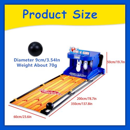 Home Bowling Alleys,Electric Bowling Machine,Electronic Bowling Alley Game for Home,with LED Scoreboard, Automatic Reset, Lighting & Sound Effects,for Children and Adults 2m/6.56ft - size: 2m/6.56ft