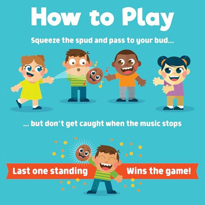 Chuckle & Roar Potato Toss Family Game - Multicolor, Pack of 1, Ages 3+ - Random-Timer Hot Potato Game - Group Party Fun for Kids - Ready-to-Play Cool Tech Toy