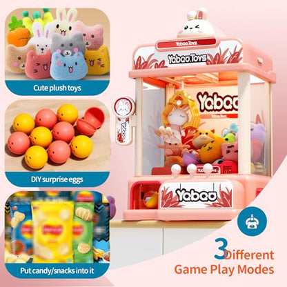 ORANGE OCEAN 54 PCS Large Claw Machine for Kids with Sound & Light, Vending Claw Machine Game Toys for Girls Ages 3-5 4-6 6-8, Claw Machines Toys Gifts for 3 4 5 6 7 8 Years Old Girls - style: Rabbit