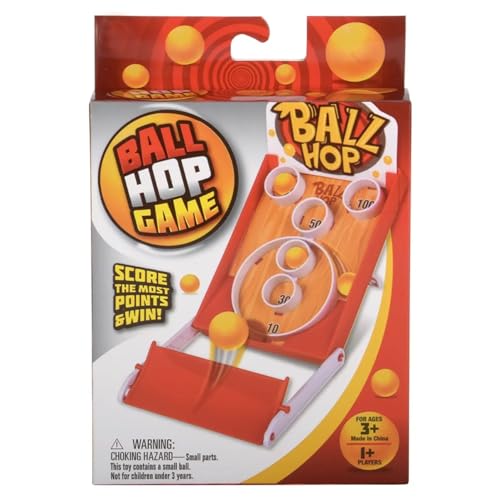 Curious Minds Busy Bags Mini Arcade Ball Toss Tabletop Sports Game - Launch Balls into Score