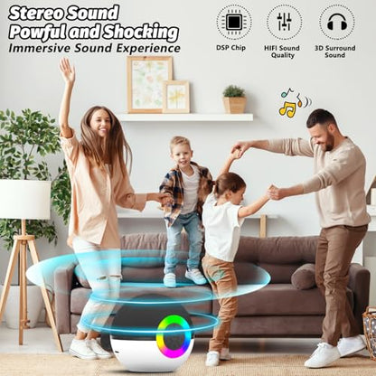 goopow Mini Karaoke Machine Speaker for Kids Adults, Portable Bluetooth Microphone Song Toys with LED Light, Best Chritmas Birthday Festival Gift for 3 4 5 6 7 8+ Year Old Girls Boys (Black-2 Mic) - color: Black-2Mic