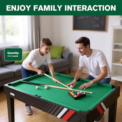 Multifunctional 4-in-1 Adult Game Table Set, Perfect for Homes, Game Rooms, and Parties, Featuring ice Hockey, Foosball, Billiards, and Table Tennis