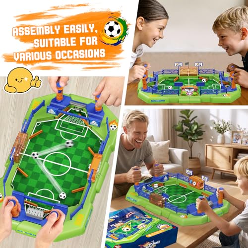 Mini Foosball Table for Kids, Portable Tabletop Soccer Board Game