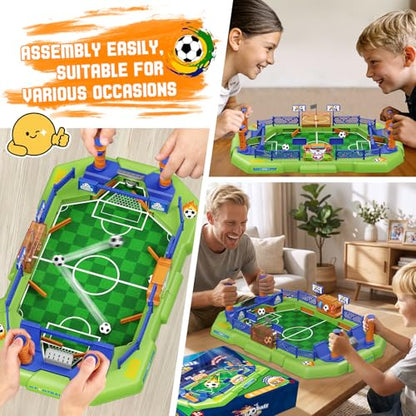 Mini Foosball Table for Kids, Portable Tabletop Soccer Board Game