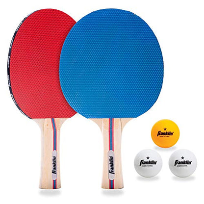 Franklin Sports Ping Pong Paddle Set with Balls - 2 Player & 4 Player Table Tennis Paddle Kit - Full Ping Pong Starter Kit - size: One Size, style: 2 Player Set