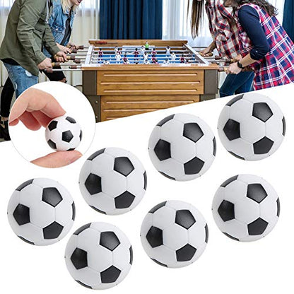 WNSC Mini Table Football Balls, Table Soccer Foosballs Replacement Balls Tabletop Soccer Balls 8Pcs 32mm for Adults and Kids for Football Table Game Accessory