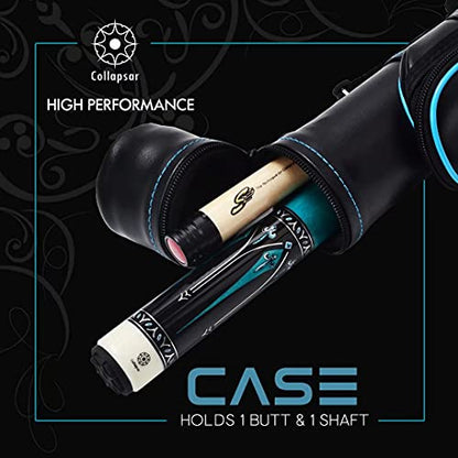 Collapsar Pool Cue with 1X1 Hard Case Low Deflection Technology Billiard Cue Stick Set - color: TXE60+Protector+Hard Case, size: 20 ounce