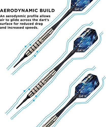 Viper Silver Thunder Soft Tip Darts - size: 18 Grams, style: 5 Knurled Bands