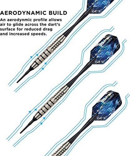 Viper Silver Thunder Soft Tip Darts - size: 18 Grams, style: 5 Knurled Bands