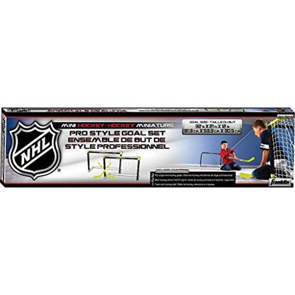 Franklin Sports NHL Kids Mini Knee Hockey Set - 2 Mini Goals + 2 Knee Hockey Sticks - Foam Ball Included - Kids Toy Set