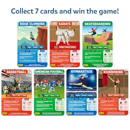 Skillmatics Guess in 10 Sports, Perfect for Boys, Girls, Kids, and Families Who Love Card Games, Toys, Travel Games, Gifts for Ages 6, 7, 8, 9 and Up - style: 7. Sports