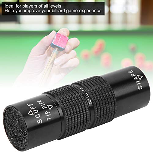 Aluminum All-in-1 Pool Cue Tip Repair Kit with Scuffer & Tapper - 5/16 Joint Accessories