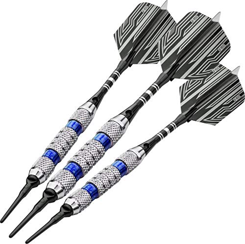 Viper Wind Runner Soft Tip Darts, 18 Grams - color: Blue Rings