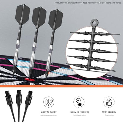 CyeeLife Fit Point Plus Tip | Soft Tip Dart Points | 2BA Thread | Dart Accessory | 50 Count
