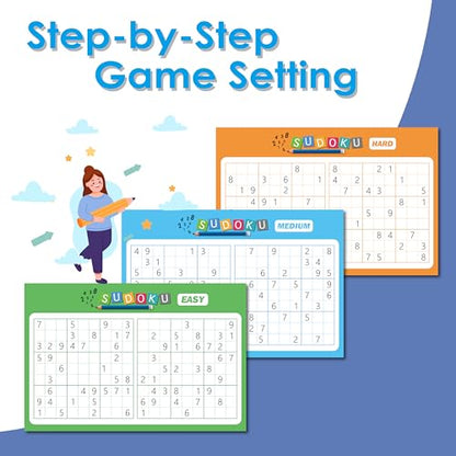 GRANDLMOON 5 Portable Travel Game Activities Pad On The Go Plane Trip Pen Pencil and Paper Game for Teens 6 x 9-inches (75 Sheets) Version 2 - size: 9X6