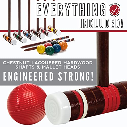 Franklin Sports Intermediate Croquet Set - style: Intermediate