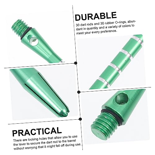 Garneck 1set Aluminum Alloy Dart Shafts Lightweight Metal Dart Rods and Easy to Install for Enhanced Control