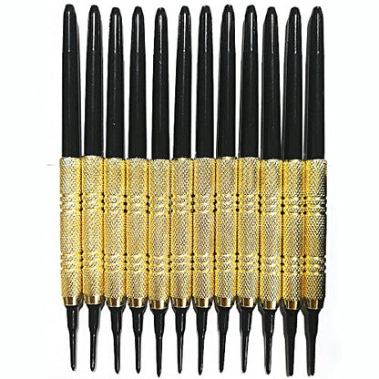 12 Pieces Professional 14 Grams Soft Tip Darts Set with Extra Plastic Tips with 4 Kinds Flights for Electronic Dartboard