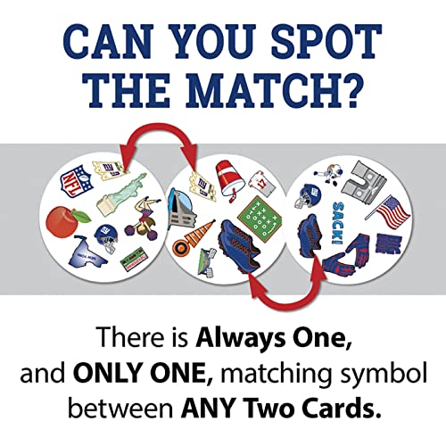Masterpieces Officially Licensed NFL New York Giants Spot It Game for Youth and Adults - style: New York Giants