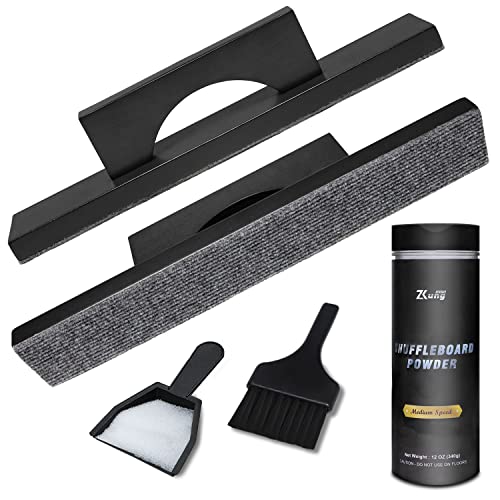 Shuffleboard Sand with Shuffleboard Brush Set for Shuffleboard Table | Shuffleboard Sand Medium Speed, Shuffleboard Table Brush, Mini Dustpan and Brush for Shuffleboard Table