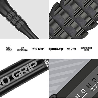 Target Darts Echo 90% Tungsten Soft Tip Darts Set | Pixel Tip Darts, Professional Darts Accessories, Electronic Soft Tip Dart Set | Barrel 11, 12, 13 & 14 (18G/19G/20G/21G) - style: 13
