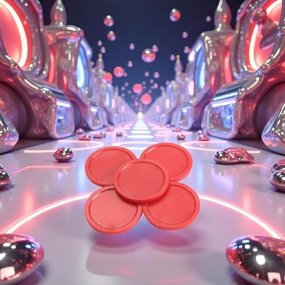 10Pcs Red Mini Air Hockey Table Pucks 50mm Puck Children Table New 2-inch Convenient and Attractive Air Hockey Arcade and Table Games