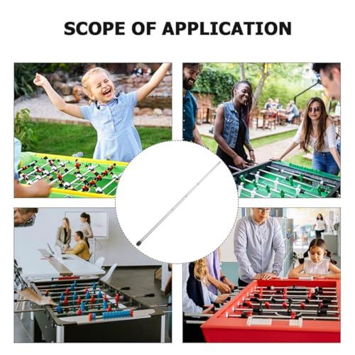 POPETPOP 2pcs Foosball Table Replacement Rods Durable Iron Operation Poles for Table Soccer Easy Install Accessories for Boy Girl Adults
