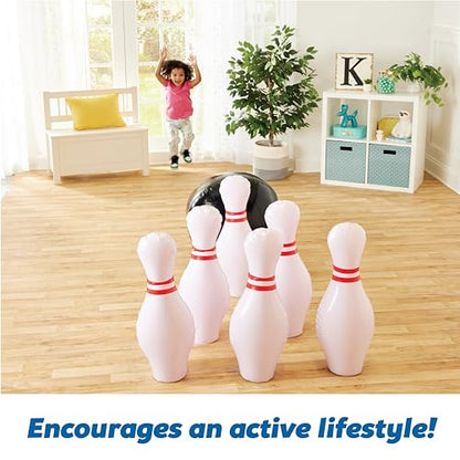 Kidoozie Jumbo Bowling Set - Roll into Gigantic Fun and Strike Out at Boredom - The Perfect Indoor and Outdoor Activity for Ages 3+