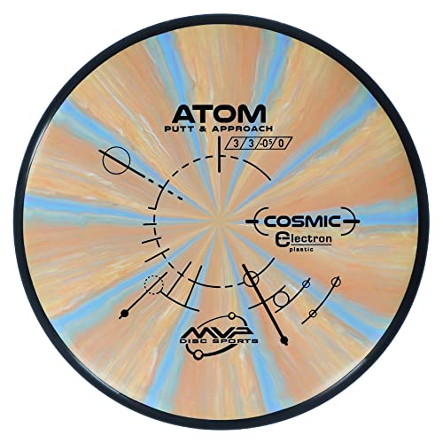 MVP Disc Sports Cosmic Electron Atom Disc Golf Putter (Choose Your Firmness/Colors May Vary) - size: 170-175g, style: Medium