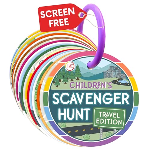 Blu Jay Children's Scavenger Hunt | Toddler Activities | Games for 2, 3 Year Old's & Up | Kids Educational Scavenger Hunt Cards (Travel Edition)