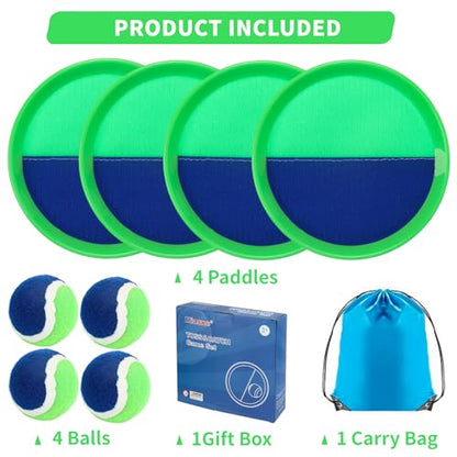 Toss and Catch Ball Set Kids - Lawn Games Beach Games Beach Toys Pool Outdoor for Ages 3 4 5 6 7 8 9 10 Years Old Boy Girl Toys, Playground Sets for Toddlers/Kids/Family
