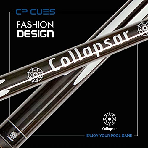 Collapsar Set of 4 Pool Cues 58 Inch 2-Piece Billiard House Bar Pool Cue Sticks