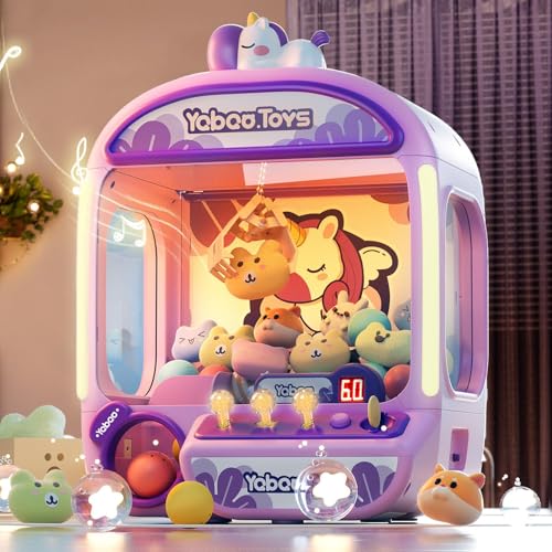 ORANGE OCEAN Large Claw Machine for Kids,Unicorns Toys Claw Machine for Girls,Mini Arcade Game with Prizes Toys,Kids Vending Machine Age 6-8 8-10,Christmas Party Birthday Gift for Girls Boys - style: Unicorns