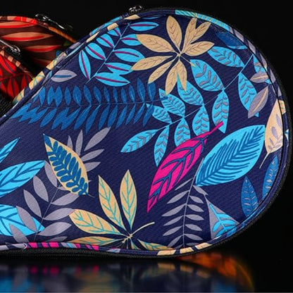 Table Tennis Paddle Bag Paddles Case Cover Waterproof Pong Racket Bat Storage Case Holder with Pong Ball Storage Pocket Organizer