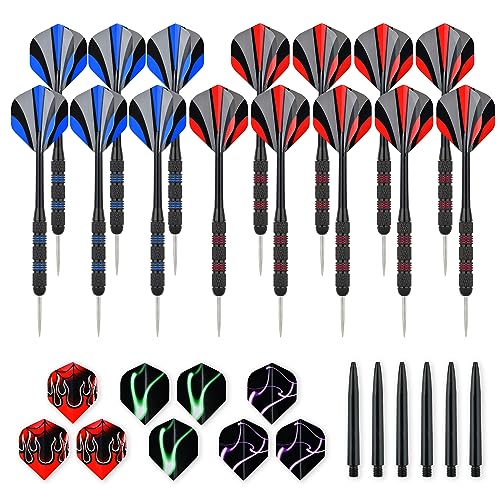 Steel Tip Darts Set 18 Grams15 Pack Steel Barrels - style: m pc 15
