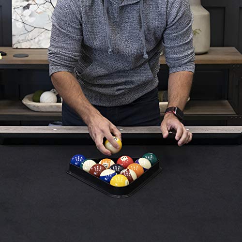 American Legend Billiard Table with Rustic Wood Finish - color: Brown
