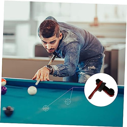 SUPVOX 1Set Billiard Table Rail Brush Kit Ergonomic Pool Table Cleaning Brush for Billiard Lovers Durable and Reusable for Reducing Friction and Enhancing Comfort