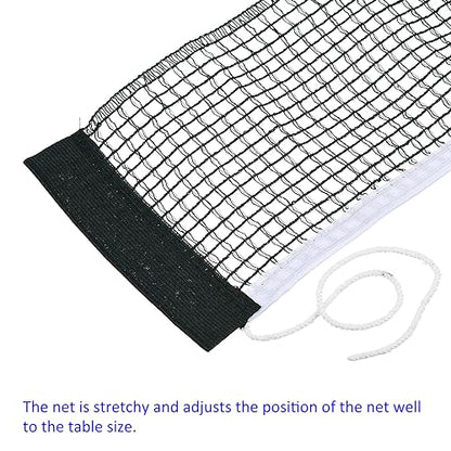 M METERXITY Table Tennis Net Replacement - Ping-Pong Net String Tension Equipment, Polyester Cotton, Apply to Standard Table - color: Green