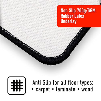 Harrows Darts Mat with Oche I Floor Protection I Non Slip I Professional Darts Mat Rubber Backing