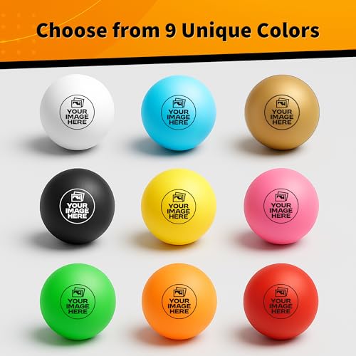 Uberpong Personalized Ping Pong Balls, Custom Image, Logo or Face, Gifts - color: Black, size: Pack of 10