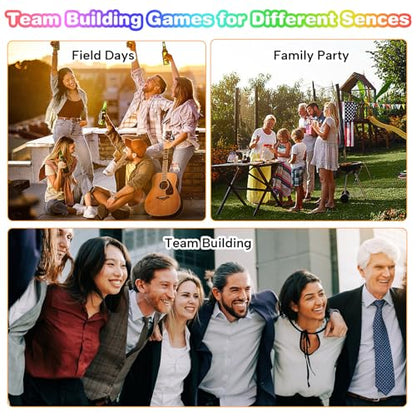 Team Building Games Activities, Pipeline Kit Group Games, Ice Breaker, Teamwork Games, Field Day Outdoor Youth Sports - size: Pack of 2, style: 12 Pcs Half Pipes & 3 Golf Balls, Standard Thickness