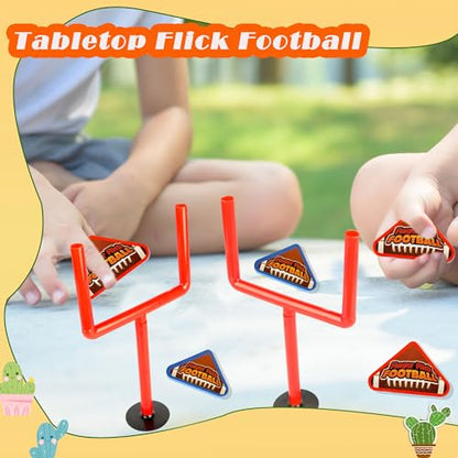 32 Pcs Finger Flick Football Games Mini Table Top Sports Games with Posts and Foam Triangle Football for Indoor Sports Party Favors Birthday Gifts Desk Game