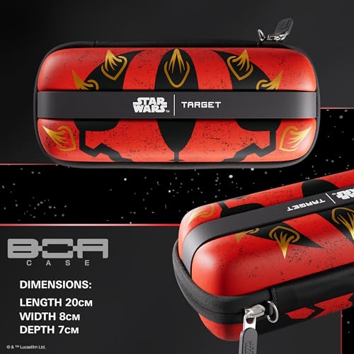 Target Darts Star Wars Darth Maul BOA Wallet | Premium Dart Case with Sith Design, Swiss Point Tip Storage, Rigid Outer Shell & Organised Accessories Holder - style: Darth Maul