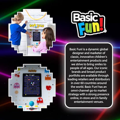 Arcade Classics Pac Man Jr Series Free Standing Machine, 3 Games, 8" Liquid Crystal Screen - Arcade Game for Basements, Garages, or Game Rooms - style: PacManJR Counter Series