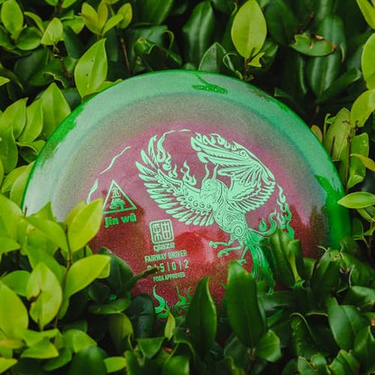 yikundiscs Yikun Professional PDGA Disc Golf Control Driver 170-175g Glaze Line Disk Drivers Perfect for Outdoor Games and Competition (Random Red/Green Color)