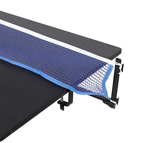 Dilwe Table Tennis Net Post Set, Net Clip Post Set with 2 Metal Clamp Posts for Indoor Outdoor Sports