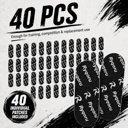 40 PCS Bowling Thumb & Finger Tape, Fast Release Pre-Cut Insert Tape for Thumb Hole, Grip & Skin Protection, Breathable, No Residue, Black