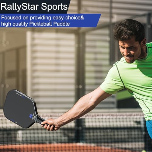 Carbon Fiber Pickleball Paddle, USAPA Approved 16mm T700 Thermoformed Pickle-Ball Paddle with Polypropylene Honeycomb Core,High Grit & Spin,Ideal for Beginner and Skilled Players,Comes with a Cover